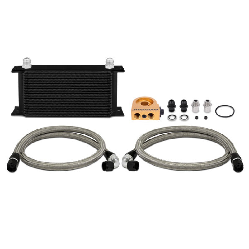 Mishimoto Universal Thermostatic 19 Row Oil Cooler Kit Black MMOC-ULTBK Photo - Primary