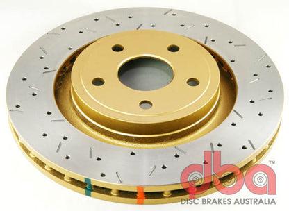 DBA 06-10 Jeep Grand Cherokee SRT-8 360mm Dia Front Drilled & Slotted T3 4000 Series Rotor 42532XS 42532XS Photo - Primary