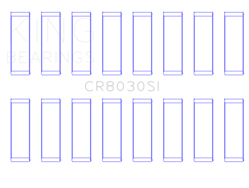 King Engine Bearings Chrysler Jeep V8 287 4.7L (Size +0.75mm) Connecting Rod Bearing Set CR8030SI0.75 CR8030SI0.75 Photo - Primary