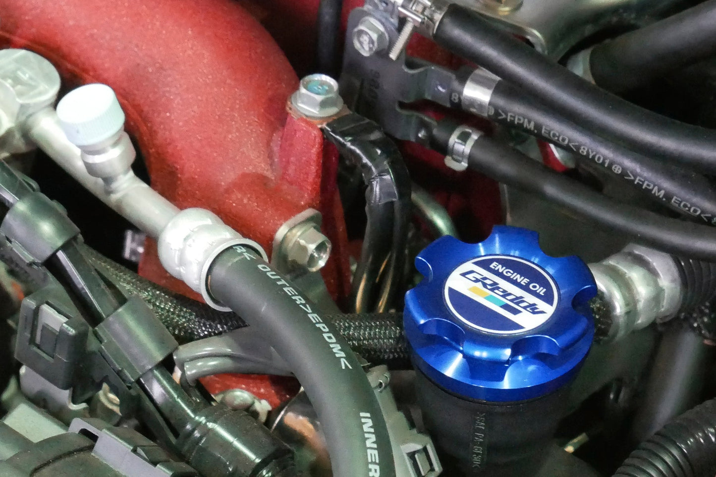 GReddy OIL FILLER CAP B-TYPE, 06 SUB - BLUE - () 13901506