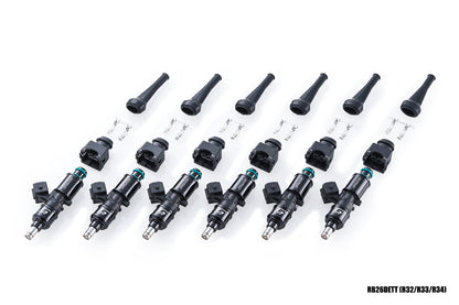 GReddy FUEL INJECTOR KIT(S) RB26 BLACK - (13923230 13923231 ) 13923232
