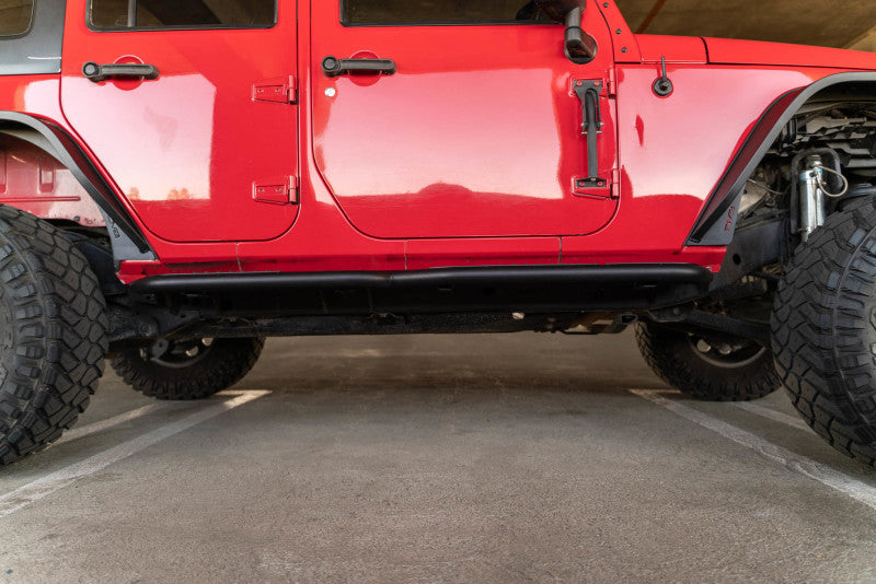 DV8 Offroad 07-18 Jeep Wrangler JK (4 Door Only) OE Plus Side Steps SRJK-08 SRJK-08 Photo - Unmounted