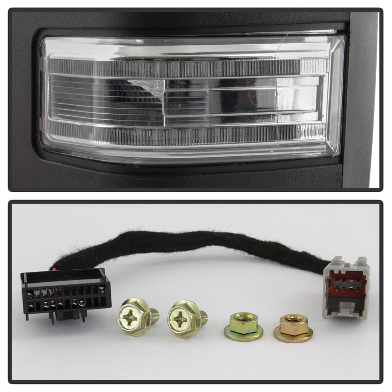SPYDER xTune 15-17 Ford F-150 Heated LED Telescoping Pwr Mirrors - Clr (Pair) (MIR-FF15015S-G4-PWH-CL-SET) 9943072 9943072 Photo - Unmounted