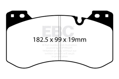 EBC 2021+ BMW M3 3.0TT Bluestuff Front Brake Pads DP52454NDX DP52454NDX Photo - Primary