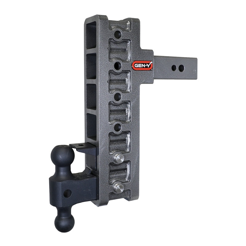GEN-Y Hitch Gen-Y Mega Duty 2.5in Shank 12in Offset Drop 32K Hitch w/GH-0161 Dual-Ball/GH-0162 Pintle Lock GH-1926 GH-1926 Photo - Primary