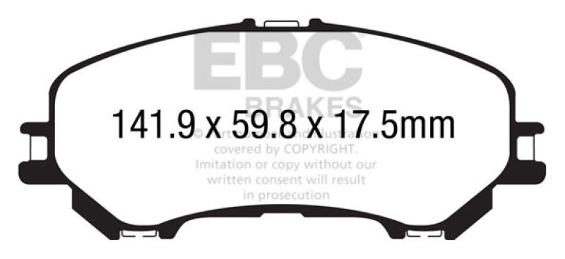 EBC Disc Brake Pad Set UD1737 Photo - Primary