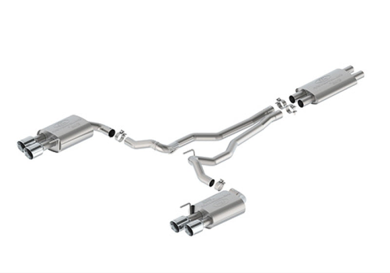 Ford Racing 2024 Mustang 5.0L Touring Non-Active Cat-Back Exhaust w/GT Valance - Chrome Tip M-5200-M5TCV M-5200-M5TCV User 1