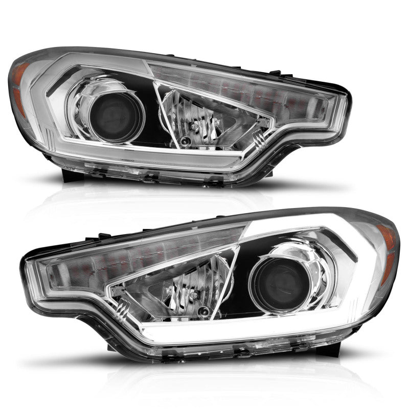 ANZO 2014-2016 Kia Forte Projector Headlights w/ Light Bar Chrome Housing 121561 121561 User 6