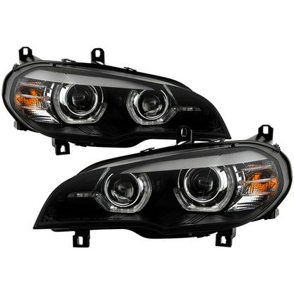 Spyder BMW X5 E70 07-10 Xenon/HID AFS High-Power LED Headlights - Black PRO-YD-BMWE7007AFSHIDAP-BK 5088239 5088239 Photo - Primary