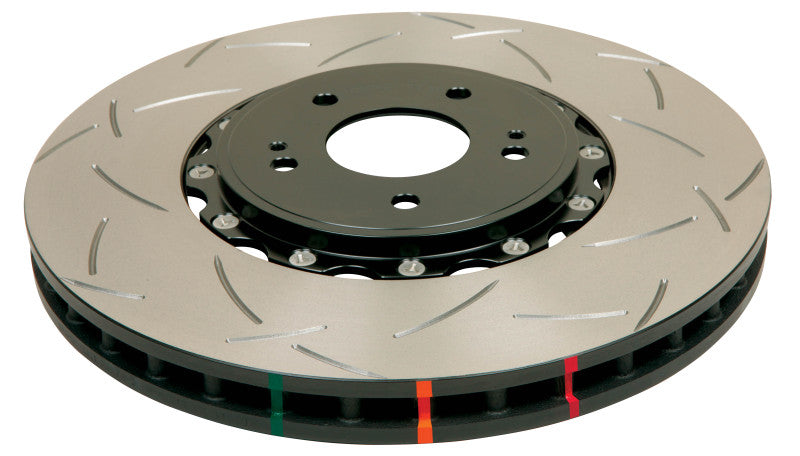 DBA 04-07 STi/2017 BRZ w/Perf. Pkg. 10 Hole Front Slotted 5000 Series 2/PC Rotor Assembled w/Blk Hat 5654BLKS-10 5654BLKS-10 Photo - Primary