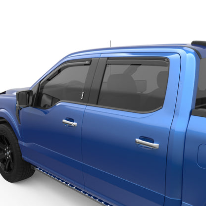 EGR 15-23 Ford F150 Crew Cab In-Channel Window Visors - Set of 4 (573491) 573491 573491 Photo - Close Up