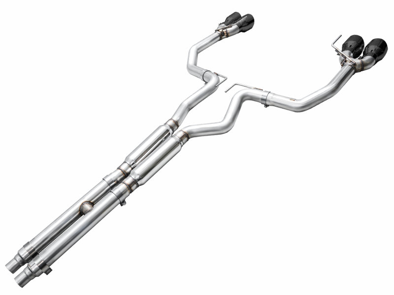 AWE Tuning AWE 2024 Ford Mustang GT Fastback S650 RWD Track Edition Catback Exhaust w/ Quad Diamond Black Tips 3020-43650 3020-43650 Photo - out of package