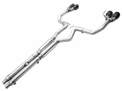 AWE Tuning AWE 2024 Ford Mustang GT Fastback S650 RWD Track Edition Catback Exhaust w/ Quad Diamond Black Tips 3020-43650 3020-43650 Photo - out of package