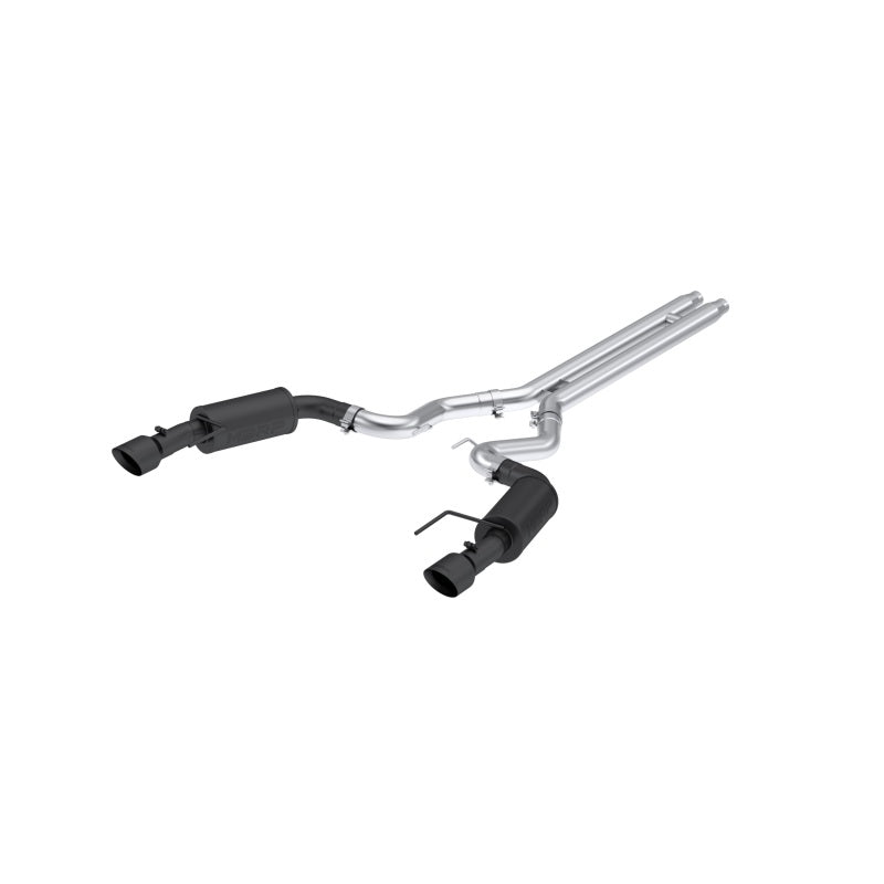 MBRP 2024 Ford Mustang GT S650, 5.0L 3in Cat-Back Dual Split Rear, Black-Coated (street) S7251BLK S7251BLK Photo - Primary