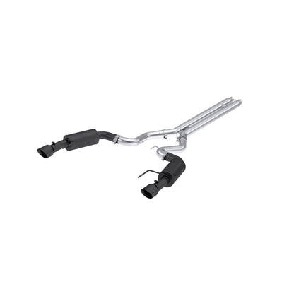 MBRP 2024 Ford Mustang GT S650, 5.0L 3in Cat-Back Dual Split Rear, Black-Coated (street) S7251BLK S7251BLK Photo - Primary