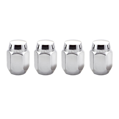 McGard Hex Lug Nut (Cone Seat) M12X1.25 / 13/16 Hex / 1.28in. Length (4-Pack) - Chrome 64003 64003 Photo - out of package