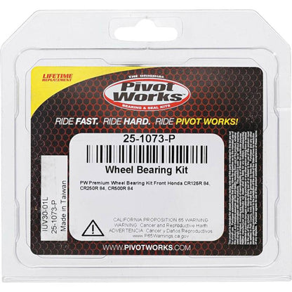 Pivot Works Honda Wheel Bearing Kit Premium Bearings 25-1073-P 25-1073-P Photo - Primary