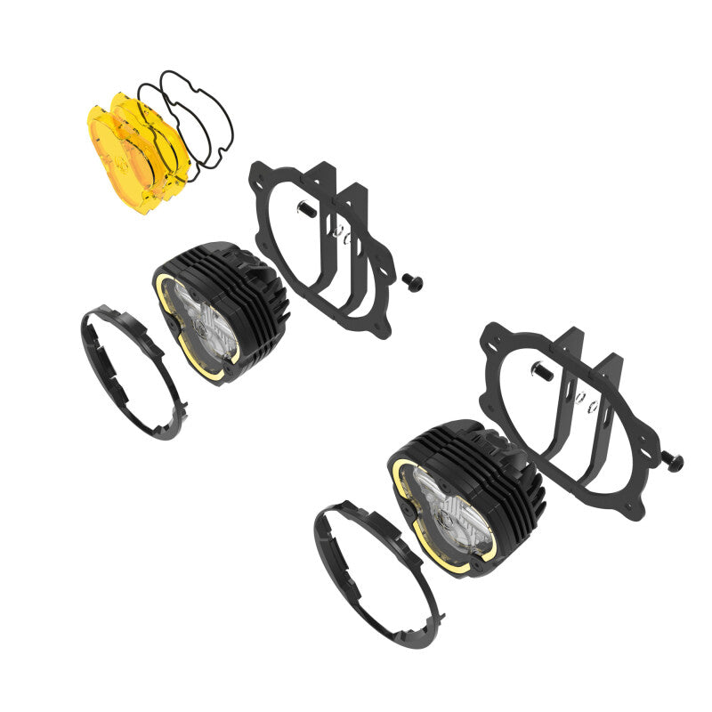 KC HiLiTES FLEX ERA 3 Dual Mode SAE Fog Lights - 2-Light Master Kit for Jeep JK/JL/JT Plastic Bumper 97146 97146 User 1
