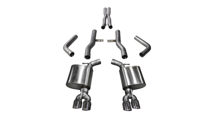 Corsa Performance 15-17 Dodge Challenger Hellcat Dual Rear Exit Extreme Exhaust w/ 3.5in 14989 Photo - Primary