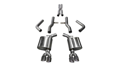 Corsa Performance 15-17 Dodge Challenger Hellcat Dual Rear Exit Extreme Exhaust w/ 3.5in 14989 Photo - Primary