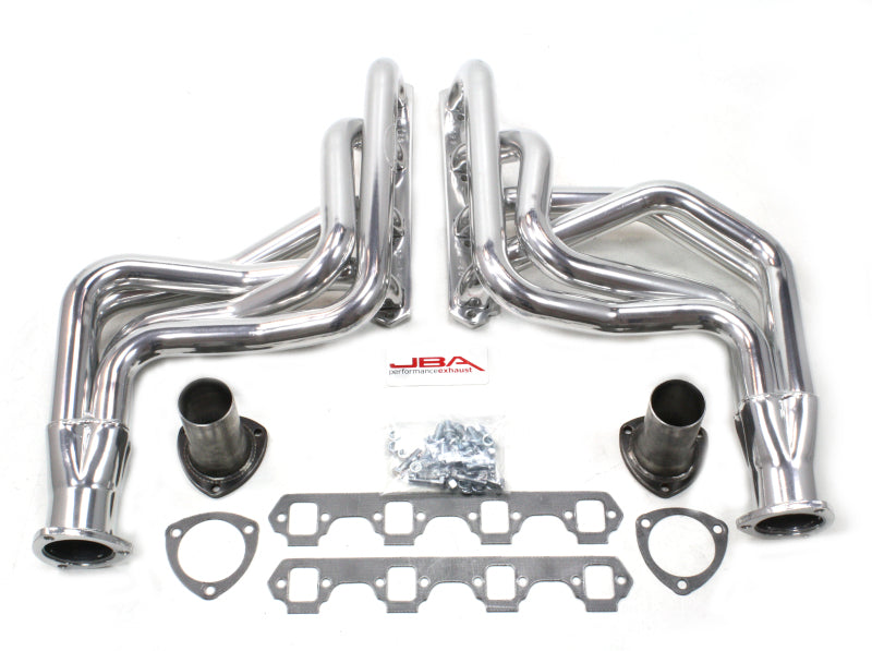 JBA 65-73 Ford Mustang 260-351W (w/Mustang II Suspension) 1-3/4in Primary Sliver Long Tube Header 6612SJS 6612SJS Photo - Primary