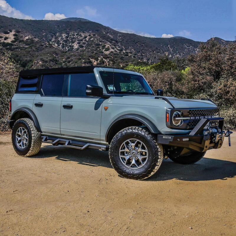 Westin/HDX 2021+ Ford Bronco Drop Nerf Step Bars - Textured Black 56-14195 56-14195 Photo - Mounted
