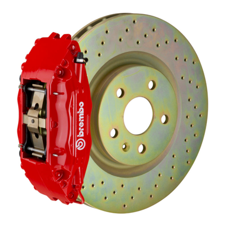 Brembo 12-16 Front-S Front GT BBK 4 Piston Cast 326 x30 1pc Rotor Drilled-Red 1S4.6003A2