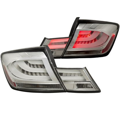 Anzo 2013-2015 Honda Civic LED Taillights Chrome 321325 Photo - Primary