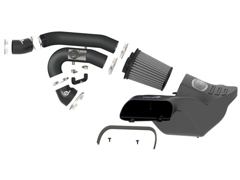 aFe Momentum XP Pro DRY S Cold Air Intake System w/ Black Aluminum Tubing 51-73120-B Photo - Unmounted