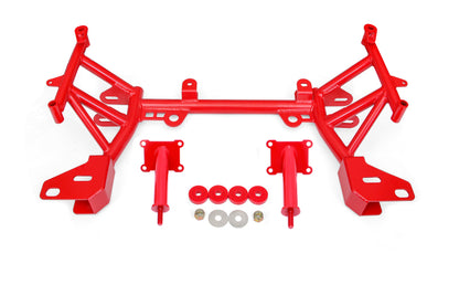 BMR Suspension BMR 93-02 4th Gen F-Body K-member Low Mount Turbo LS1 Motor Mounts Standard Rack Mounts - Red KM344R KM344R Photo - Primary