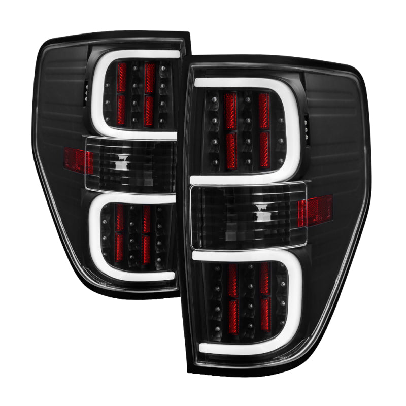 SPYDER xTune Ford F150 09-14 LED Tail Lights - Black ALT-ON-FF15009-LBLED-BK 5082169 5082169 Photo - Primary