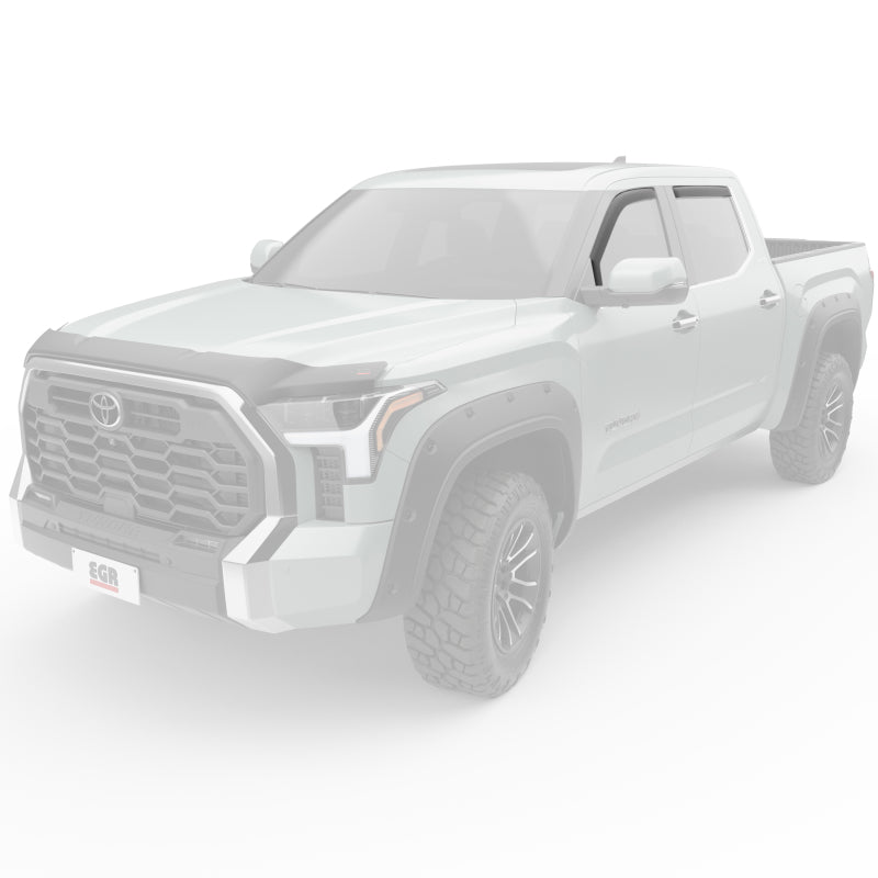 EGR 2022+ Toyota Tundra In-Channel Window Visors Front/Rear Set Dark Smoke 575401 575401 Photo - Mounted