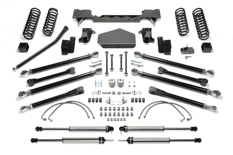 Fabtech 07-18 Jeep JK 4WD 4-Door 3in Crawler System w/DL Shocks K4058DL K4058DL Photo - Primary
