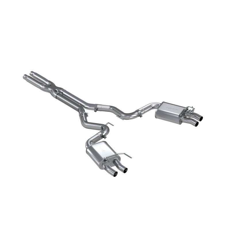 MBRP 16-20 Ford GT350/GT350R Dual Quad Split Rear Outlet 3in Cat Back T304 Exhaust S7201304 S7201304 Photo - Primary