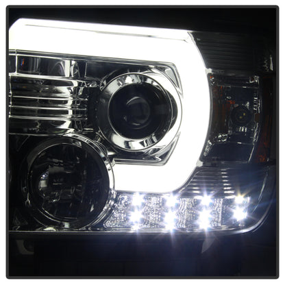 Spyder GMC Sierra 14-16 Projector Headlights Light Bar DRL Chrome PRO-YD-GS14-LBDRL-C 5080622 5080622 User 1