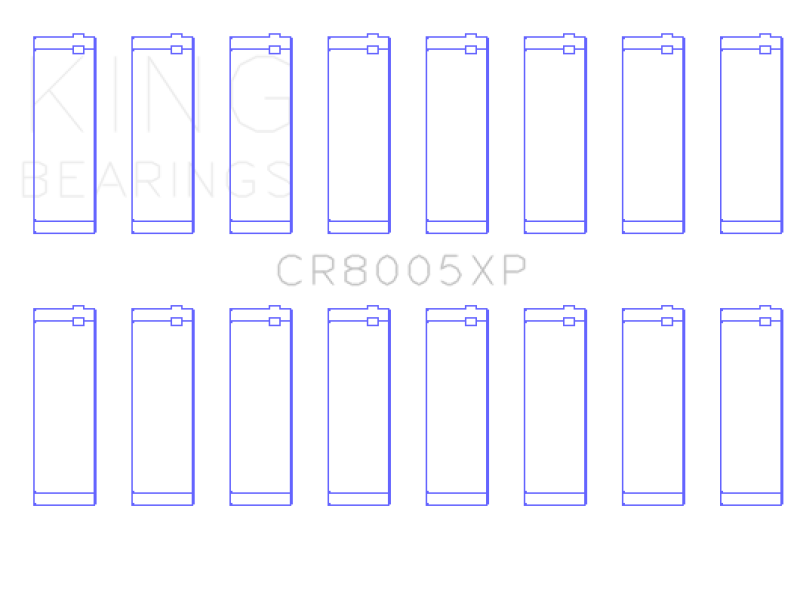 King Engine Bearings Ford 377 (Size STDX) Connecting Rod Bearing Set CR8005XPSTDX CR8005XPSTDX Photo - Primary