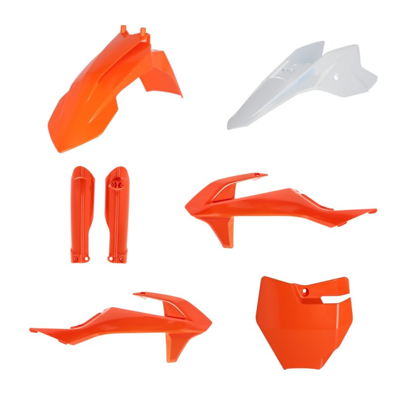 Acerbis 21-23 GasGas MC50/ MC-E5/ 16-23 KTM SX50/SX-E5/ SX-E3 Full Plastic Kit - Orange/White 2980585321 2980585321 Photo - Primary