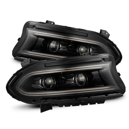 AlphaRex 15-23 Dodge Charger LUXX LED Proj Headlights Alpha-Black w/Actv Light & Seq.Sig / SB DRL 880579 880579 Photo - Primary