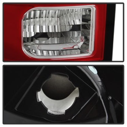 Spyder 13-14 Dodge Ram 1500 LED Tail Lights - Red Clear ALT-YD-DRAM13V2-LED-RC 5084071 5084071 Photo - Unmounted