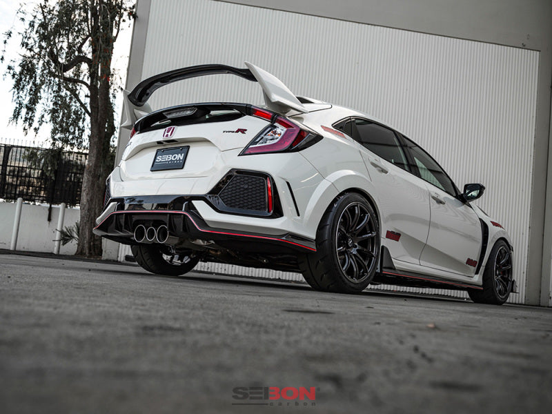 Seibon 16-17 Honda Civic Type R OEM Carbon Fiber Rear Lip RL17HDCVR-OE RL17HDCVR-OE Photo - Primary