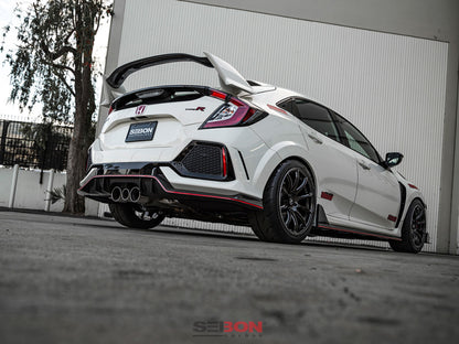 Seibon 16-17 Honda Civic Type R OEM Carbon Fiber Rear Lip RL17HDCVR-OE RL17HDCVR-OE Photo - Primary