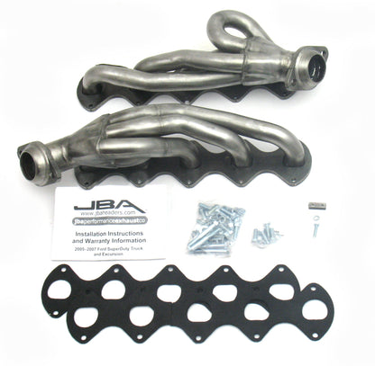 JBA 05-10 Ford F-Series 6.8L 3V V10 1-1/2in Primary Raw 409SS Cat4Ward Header 1670S 1670S Photo - Primary