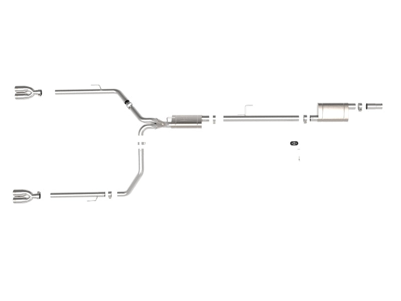 aFe Vulcan Series 3in-2-1/2in 304 SS Cat-Back 2020 Jeep Gladiator (JT) V6-3.6L w/ Polished Tips 49-38084-P 49-38084-P Photo - Unmounted