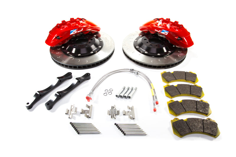 Alcon 2009+ Nissan GT-R R35 412x36mm Rotor Red 6 Piston Caliper RC6 Front Axle Kit BKF7059ZG06 BKF7059ZG06 Photo - Primary