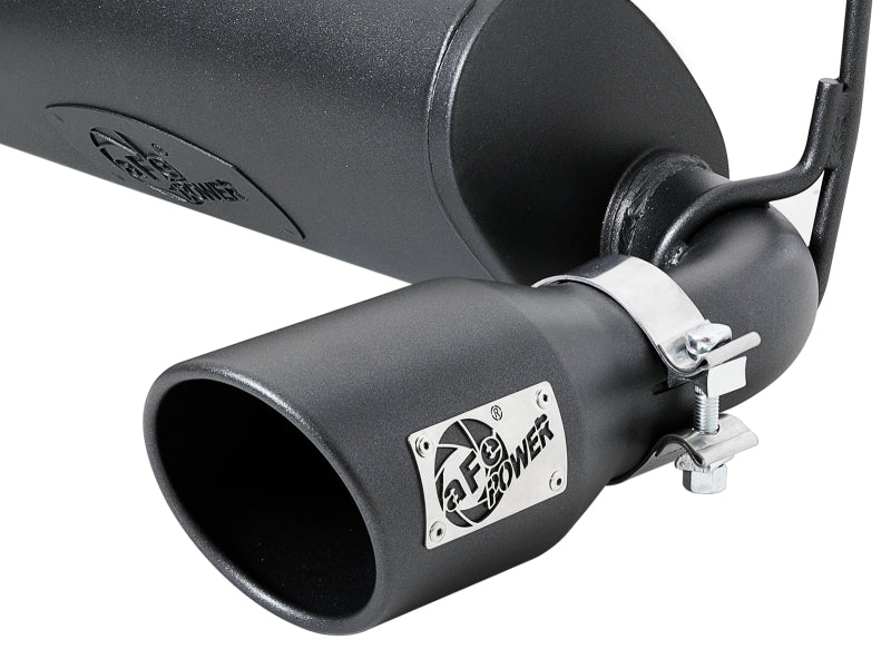 aFe Rebel Series 2-1/2" 409 Stainless Steel Cat-Back Exhaust System 49-48076-B Photo - Unmounted