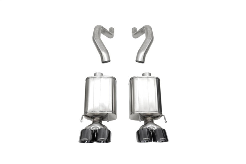 Corsa 06-13 Chevy Corvette C6 Z06 7.0L / 09-13 ZR1 6.2L Black PVD AxleBack Exhaust w/4.5in Twin Tips 21077BLK 21077BLK Photo - Primary