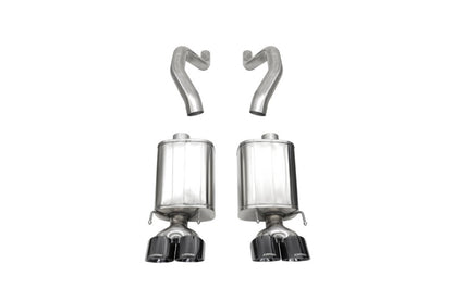 Corsa 06-13 Chevy Corvette C6 Z06 7.0L / 09-13 ZR1 6.2L Black PVD AxleBack Exhaust w/4.5in Twin Tips 21077BLK 21077BLK Photo - Primary