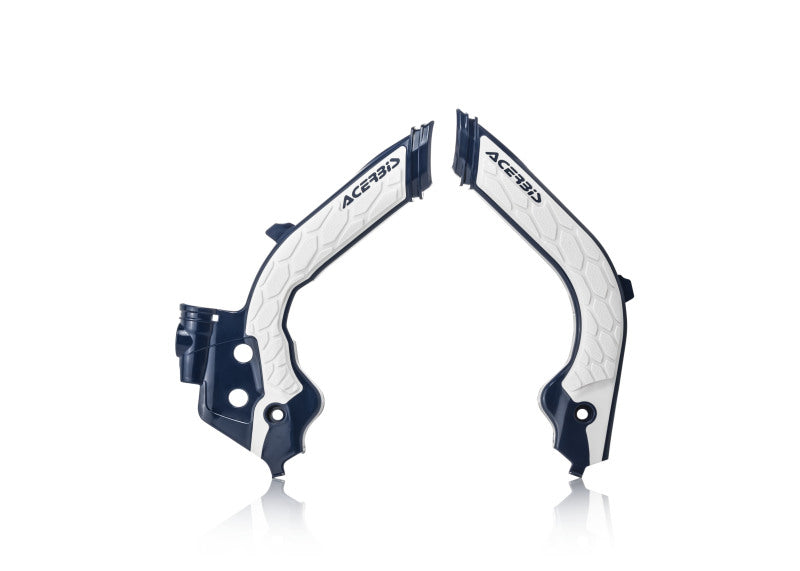 Acerbis 19-22 KTM 125-501 TC/FC/FX/FE/S/TE/TX/ 21-23 GasGas Frame Guards- X-Grip - Blue/White 2733451006 2733451006 Photo - Primary