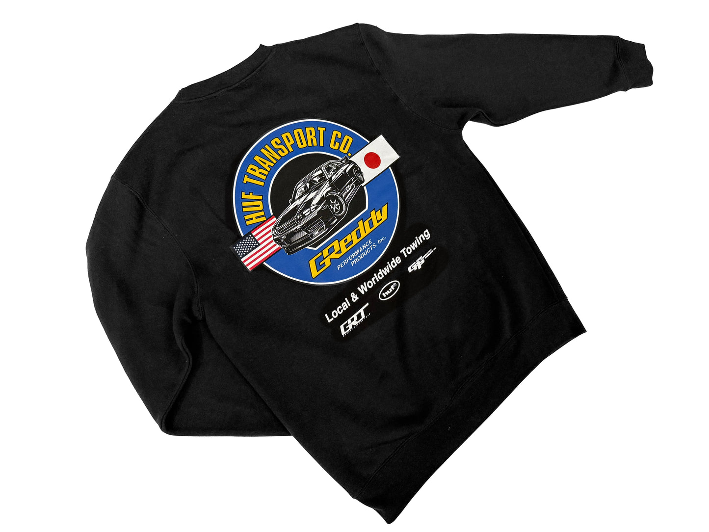 GReddy HUF x GReddy Transport Crewneck - Black