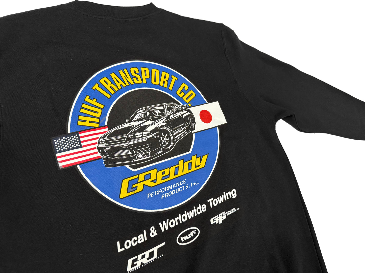 GReddy HUF x GReddy Transport Crewneck - Black